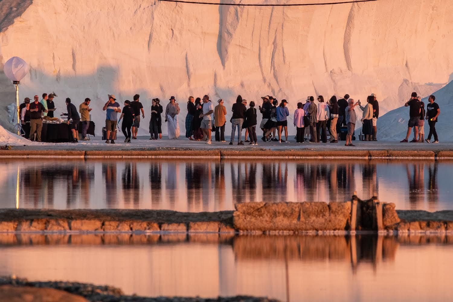 Modelos de Dior en las salinas de Bonanza