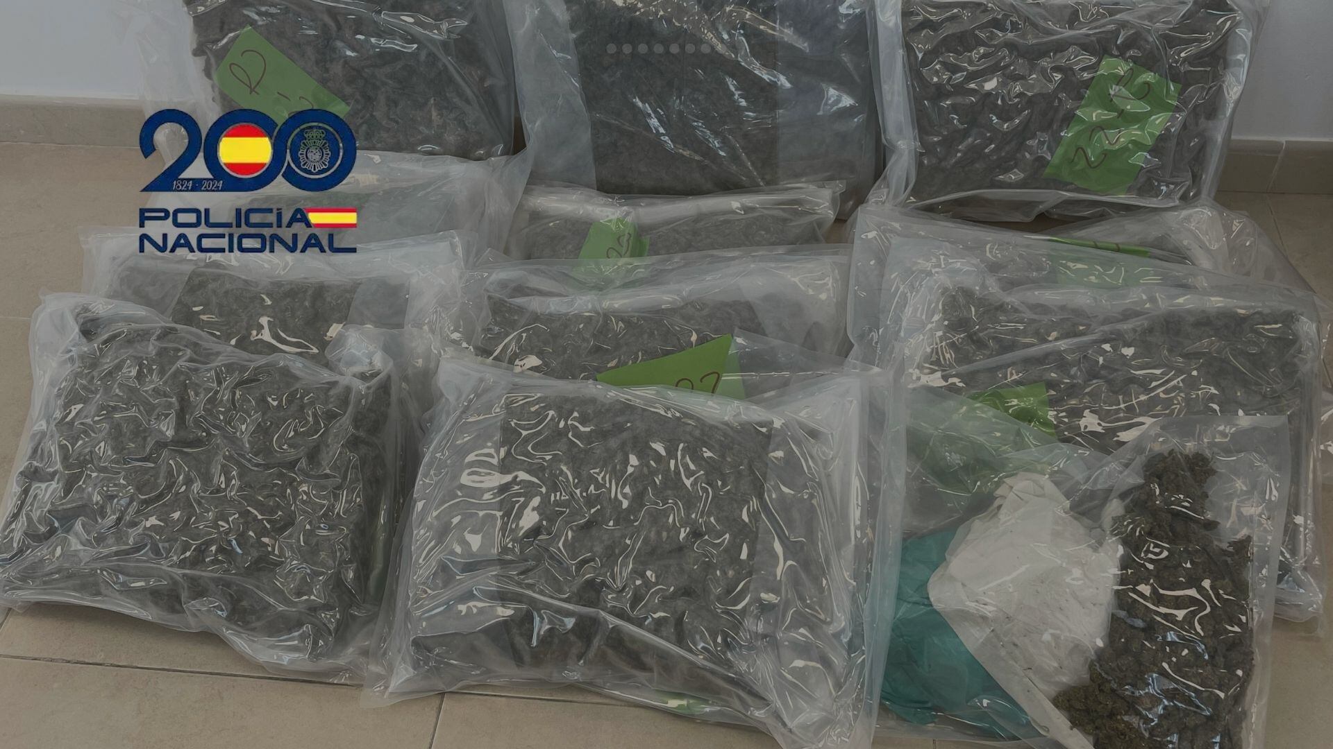 Cocaína localizada en el interior de la furgoneta