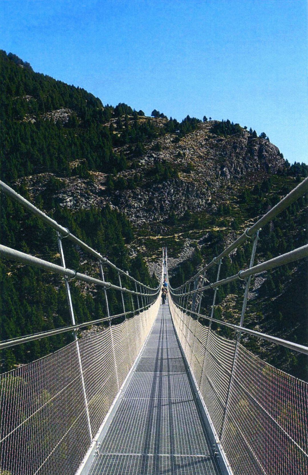 Recreació del futur pont tibetà.