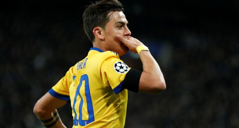 Dybala celebra su gol en Wembley