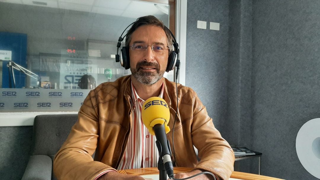 Pedro San Ginés, consejero de CC en el Cabildo de Lanzarote en los estudios de SER Lanzarote. 