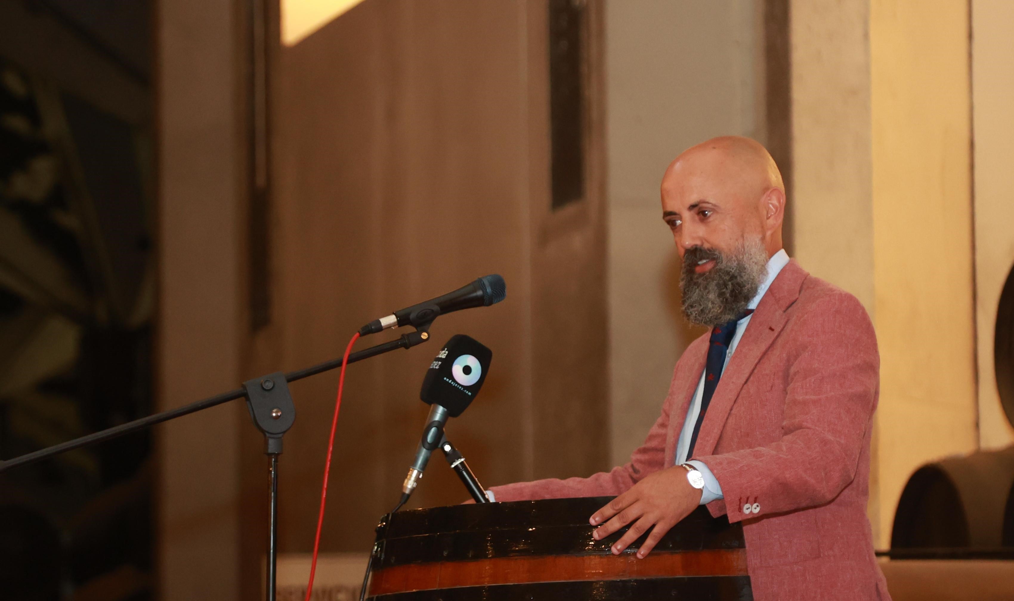 Juan Luis Gil durante la presentación del Trofeo de la Vendimia