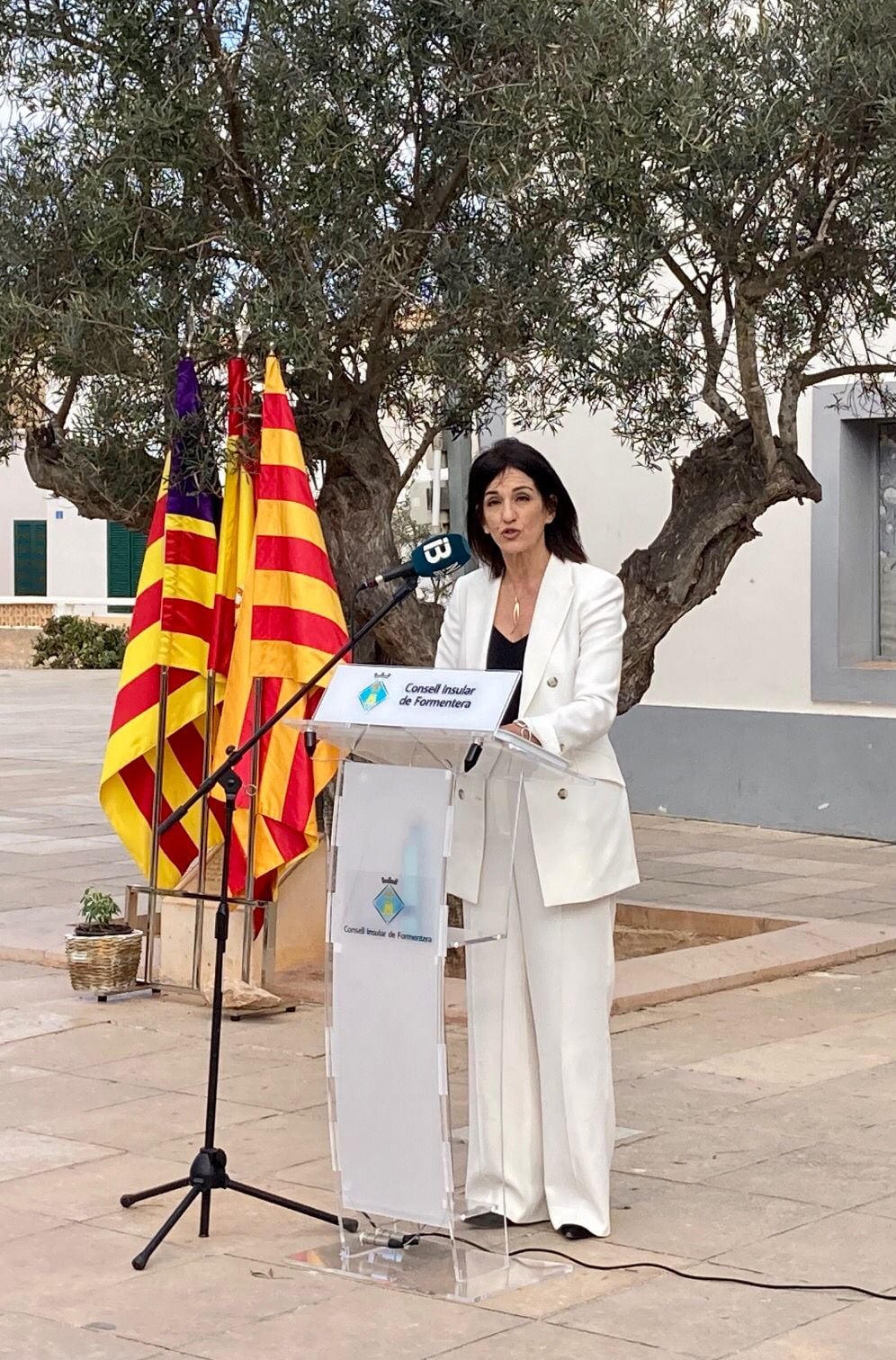 La presidenta Ana Juan durante el discurso en el Día de Baleares (Consell Formentera)