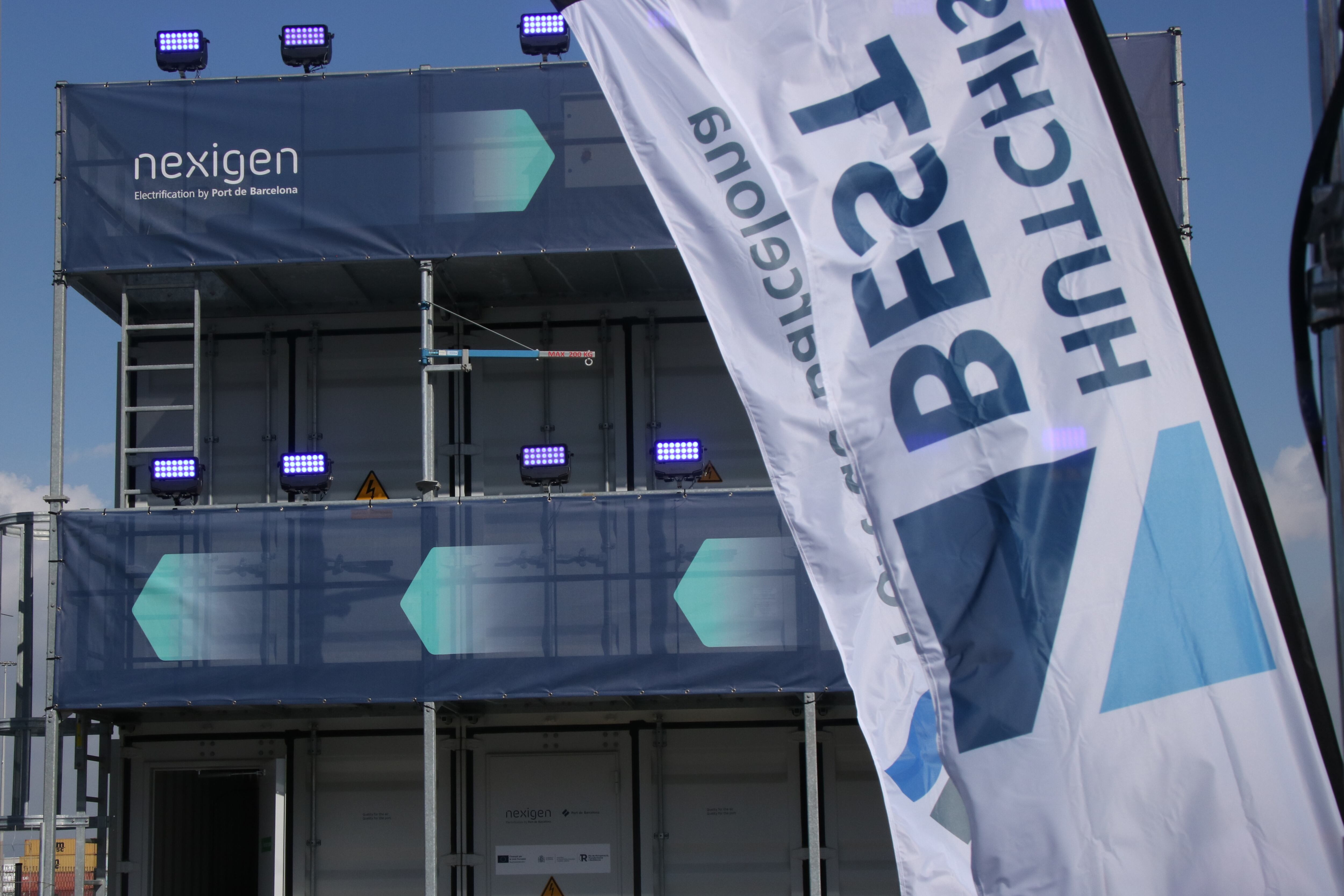 L'emplaçament que injectarà energia elèctrica als vaixells