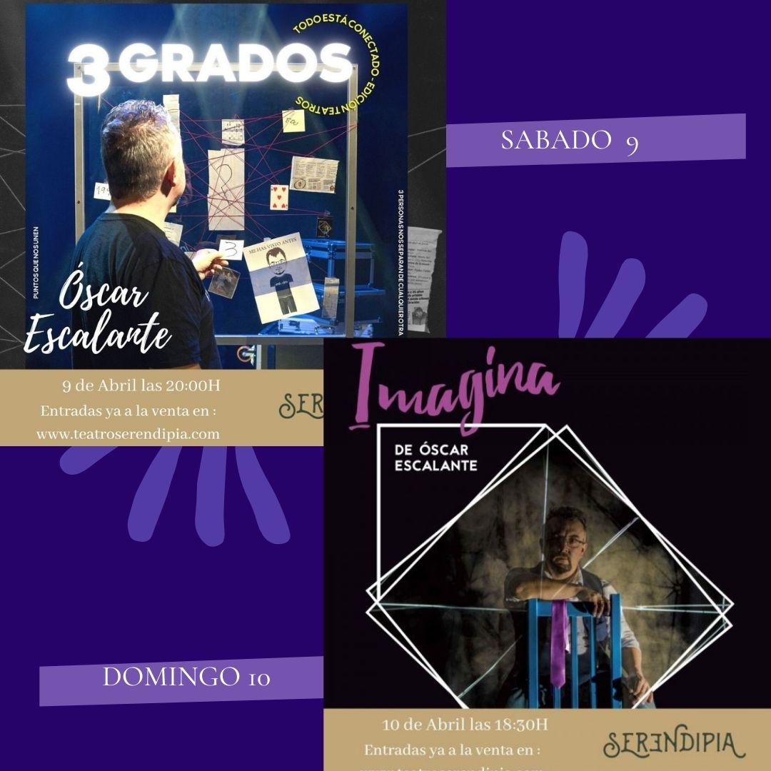 Esta tarde el Mago Oscar Escalante presenta &quot;3 grados&quot;