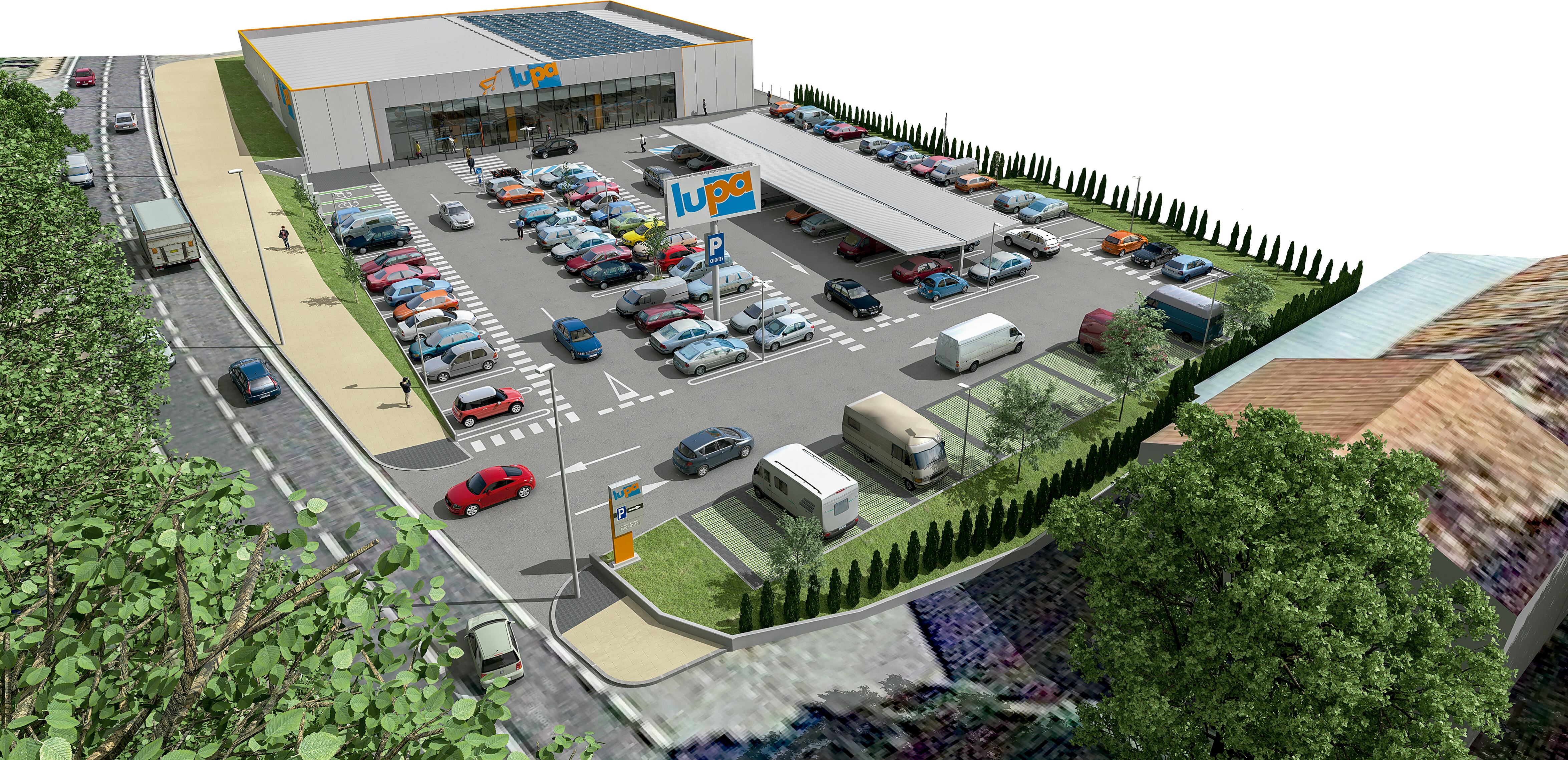El nuevo supermercado de Lupa, en Arenas de San Pedro, cuenta con una gran superficie de aparcamiento