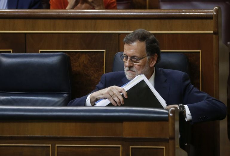 El presidente del Gobierno en funciones y candidato a la presidencia, Mariano Rajoy.