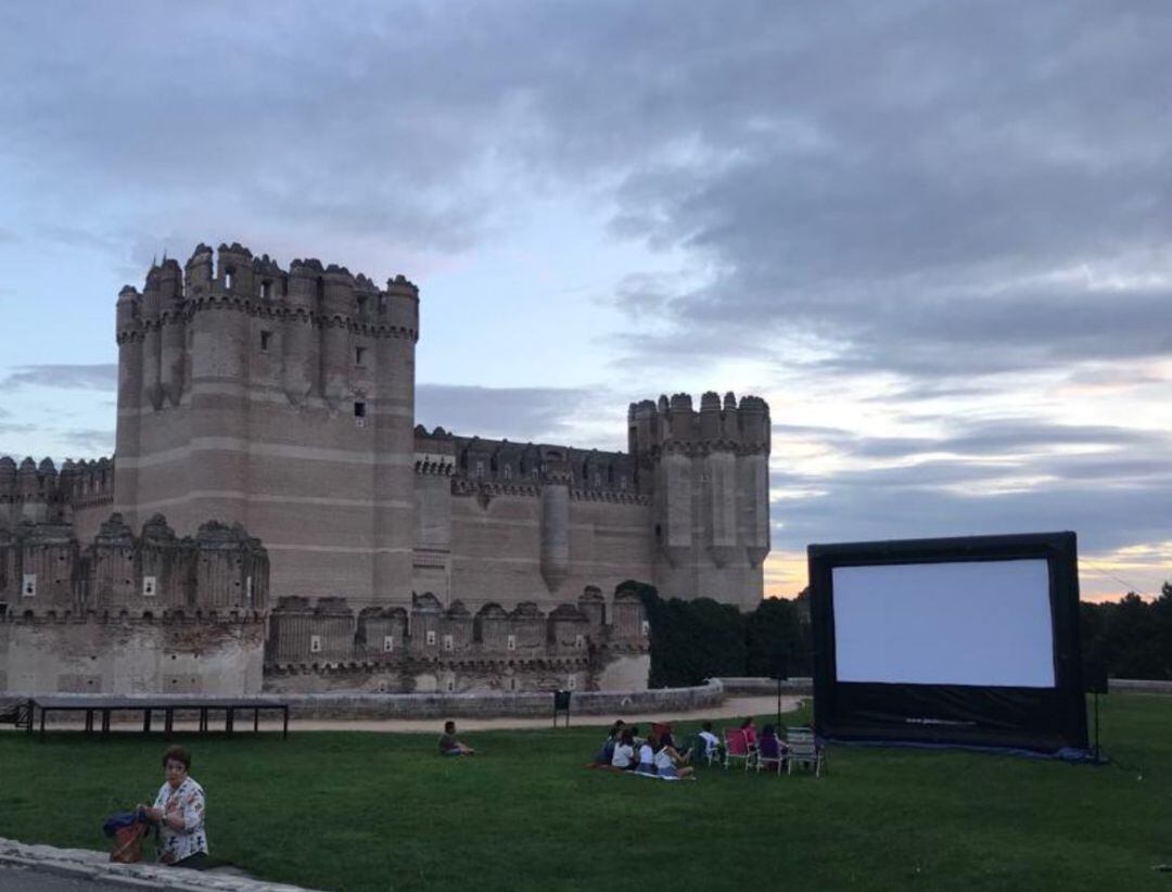 Foto de un cine itinerante cedida por Eresma Audiovisuales