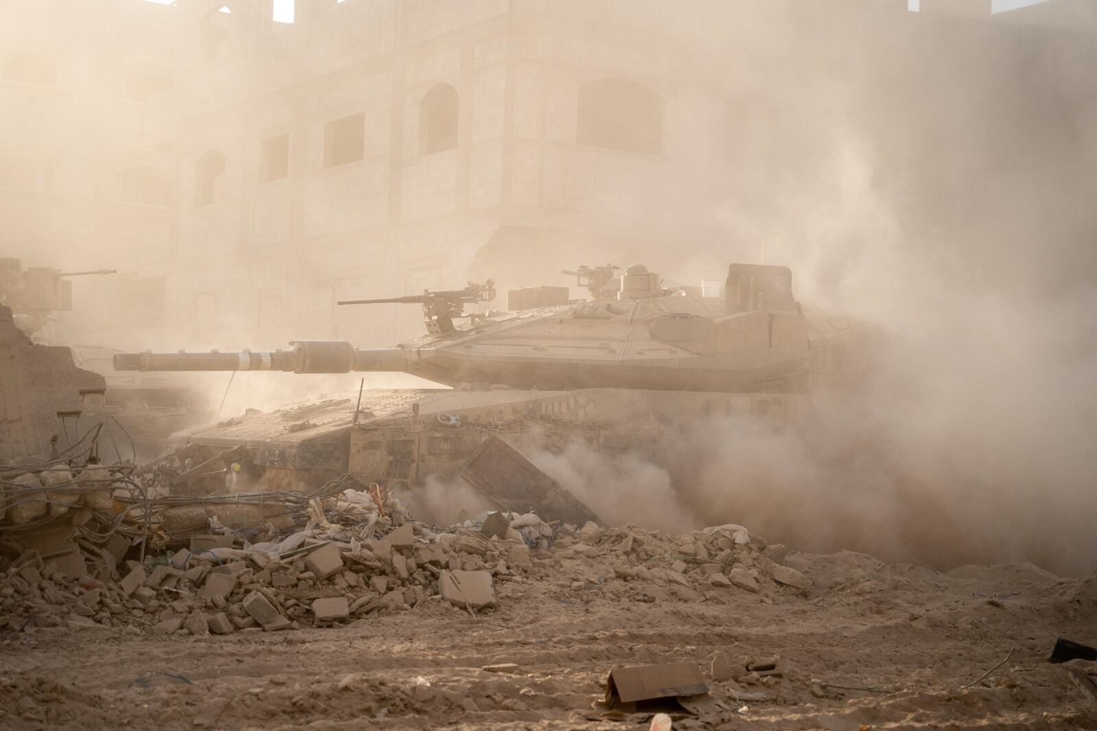 Imagen de archivo de un tanque del Ejército de Israel 