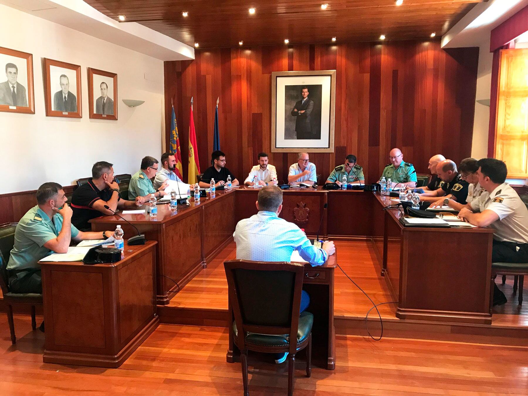 Un instante de la Junta Local de Seguridad