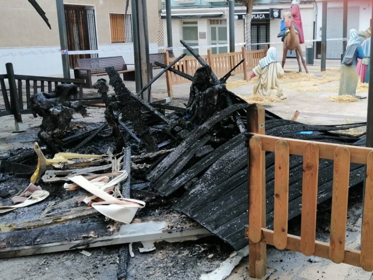 Arden las figuras del Nacimiento en l´Alqueria de la Comtessa