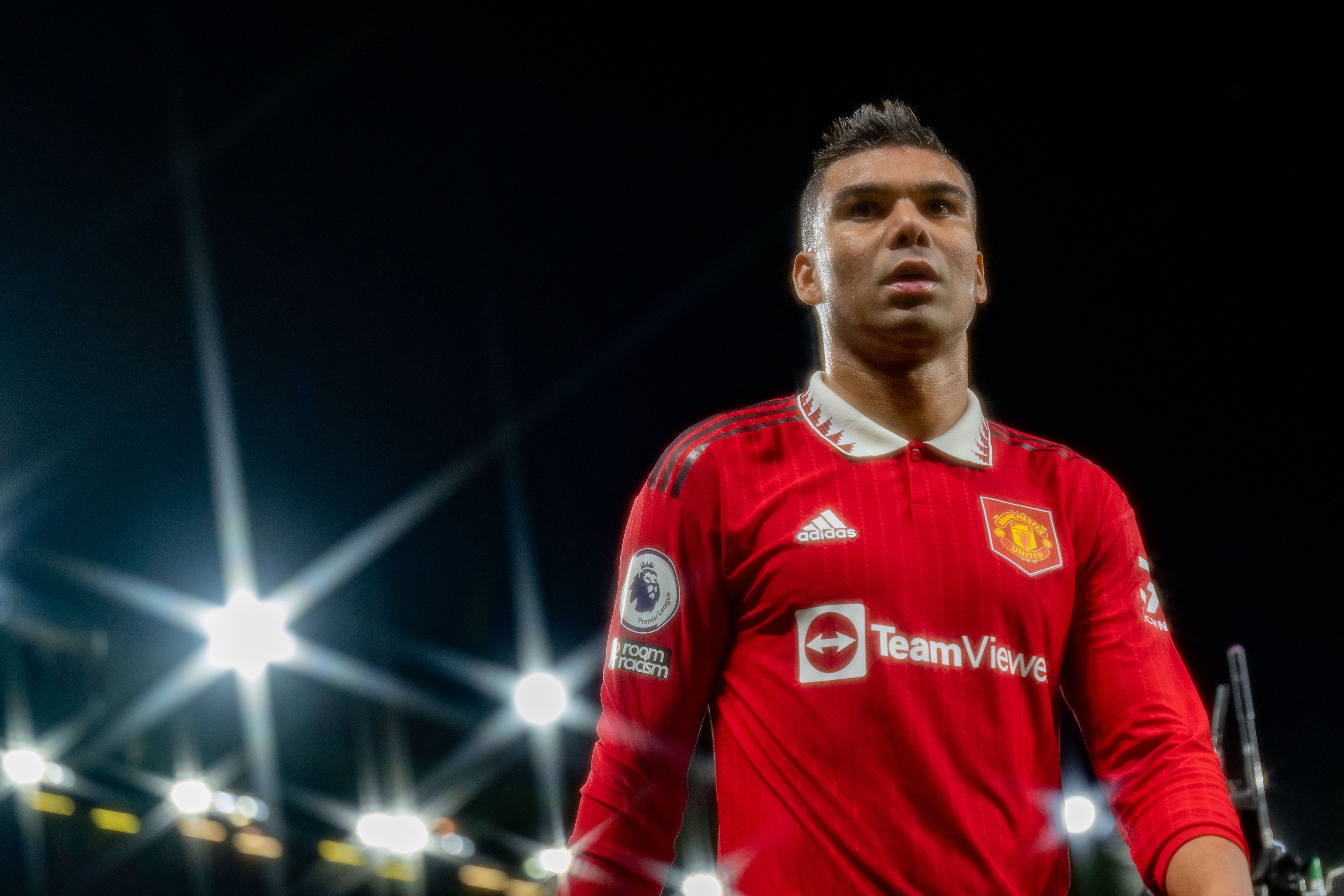 Casemiro en Old Trafford.