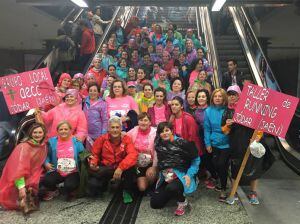 Mujeres de Jódar participan un año mas en la Carrera de la Mujer en Madrid