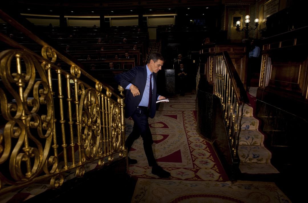 Pedro Sánchez, en el Congreso de los Diputados