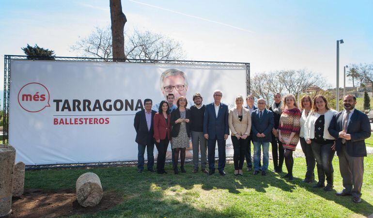 Les quinze primeres persones de la llista del PSC de Tarragona.