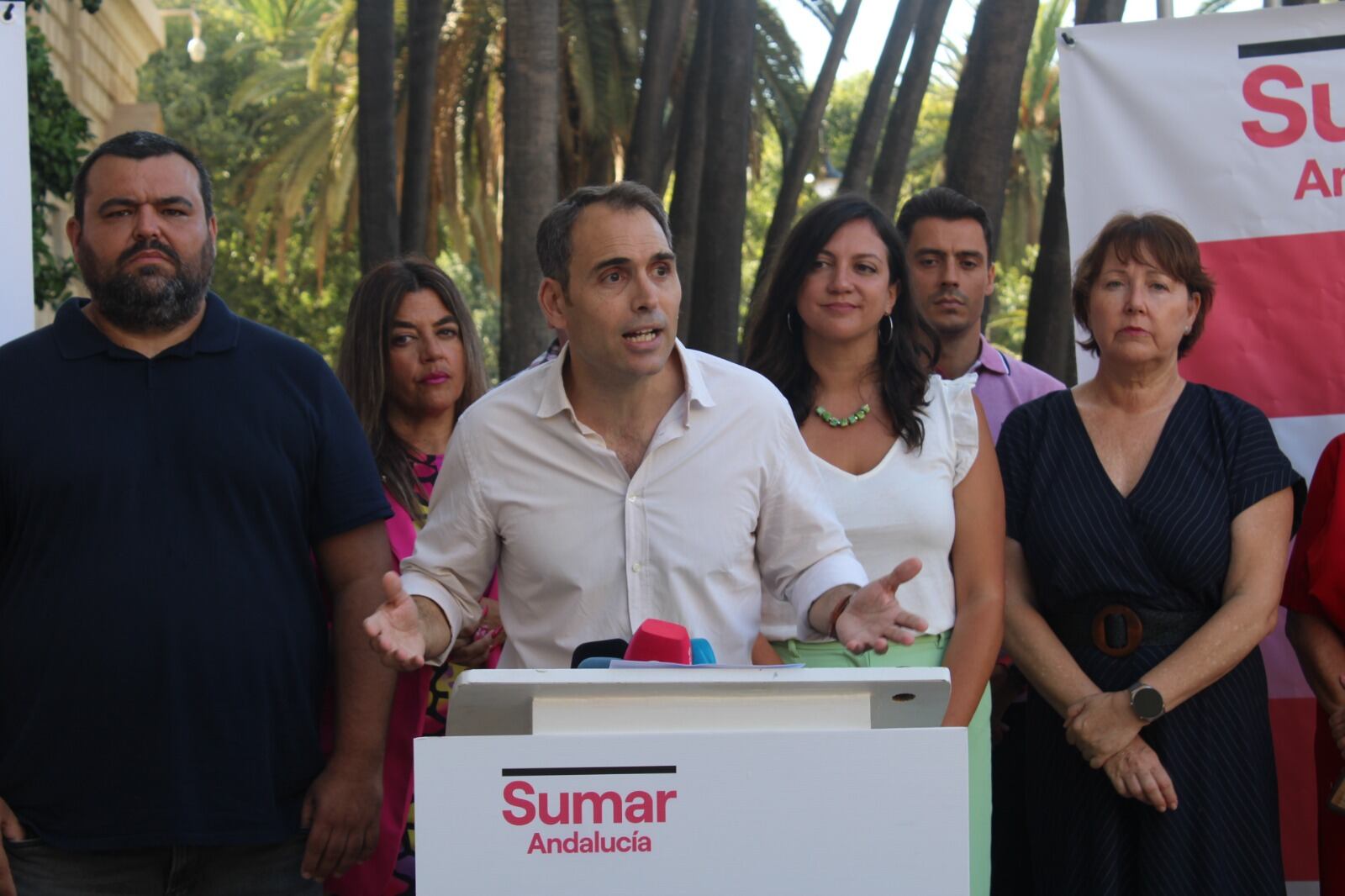 Valero es el presentación de la candidatura de SUMAR en Málaga este martes