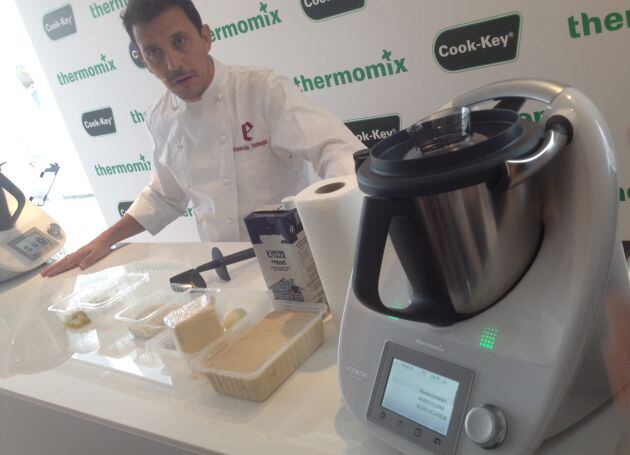 Francis Paniego, durante la presentación del Cook-Key.