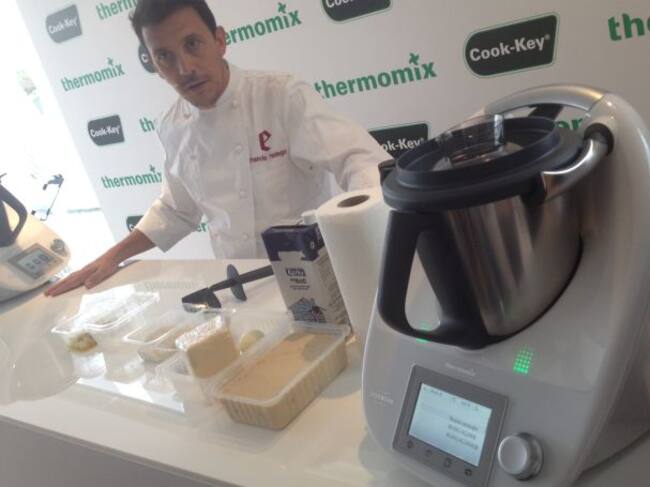 Francis Paniego, durante la presentación del Cook-Key.