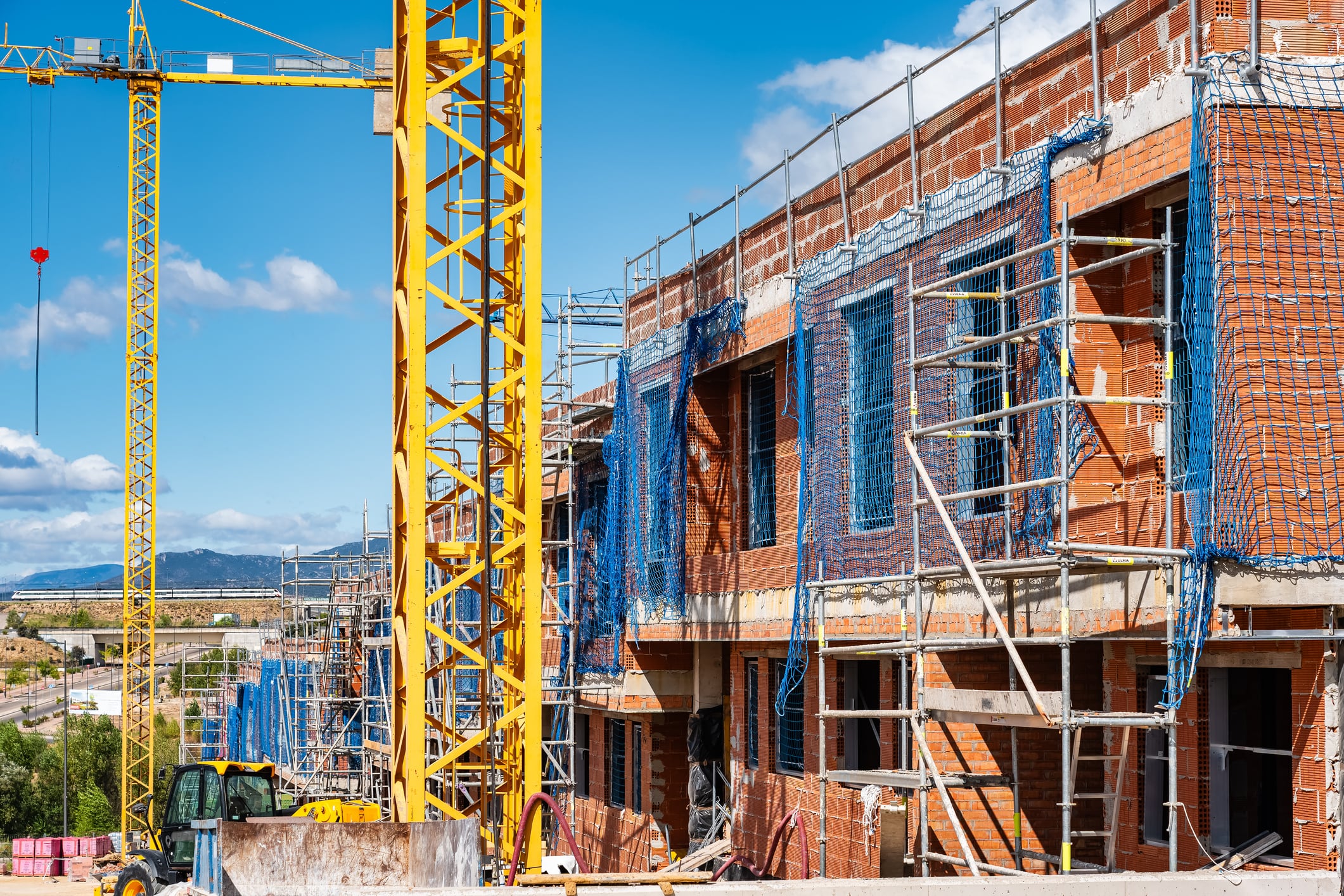 Vivienda en obras, en una imagen de archivo