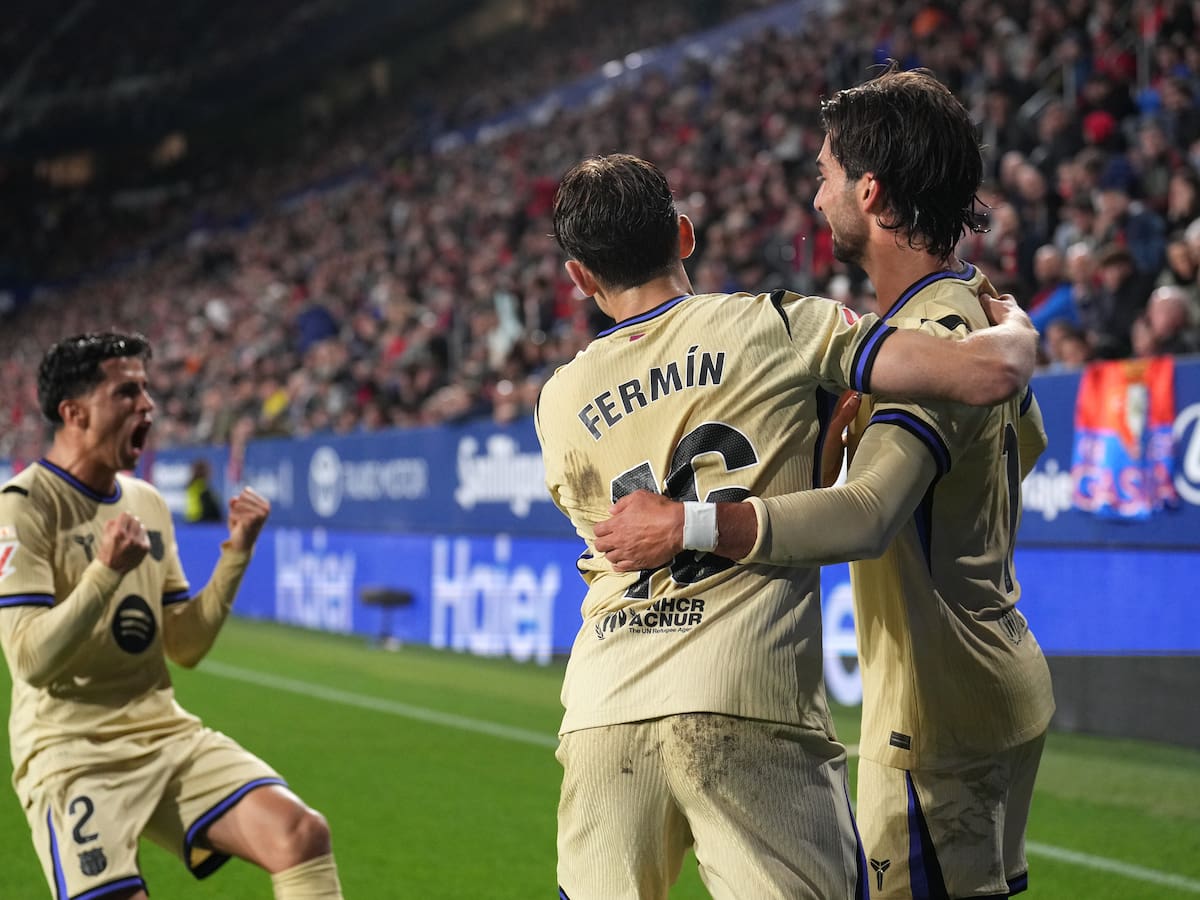 Osasuna 1-2 FC Barcelona: resumen, resultado y goles del partido de la jornada 34 de LaLiga EA Sports
