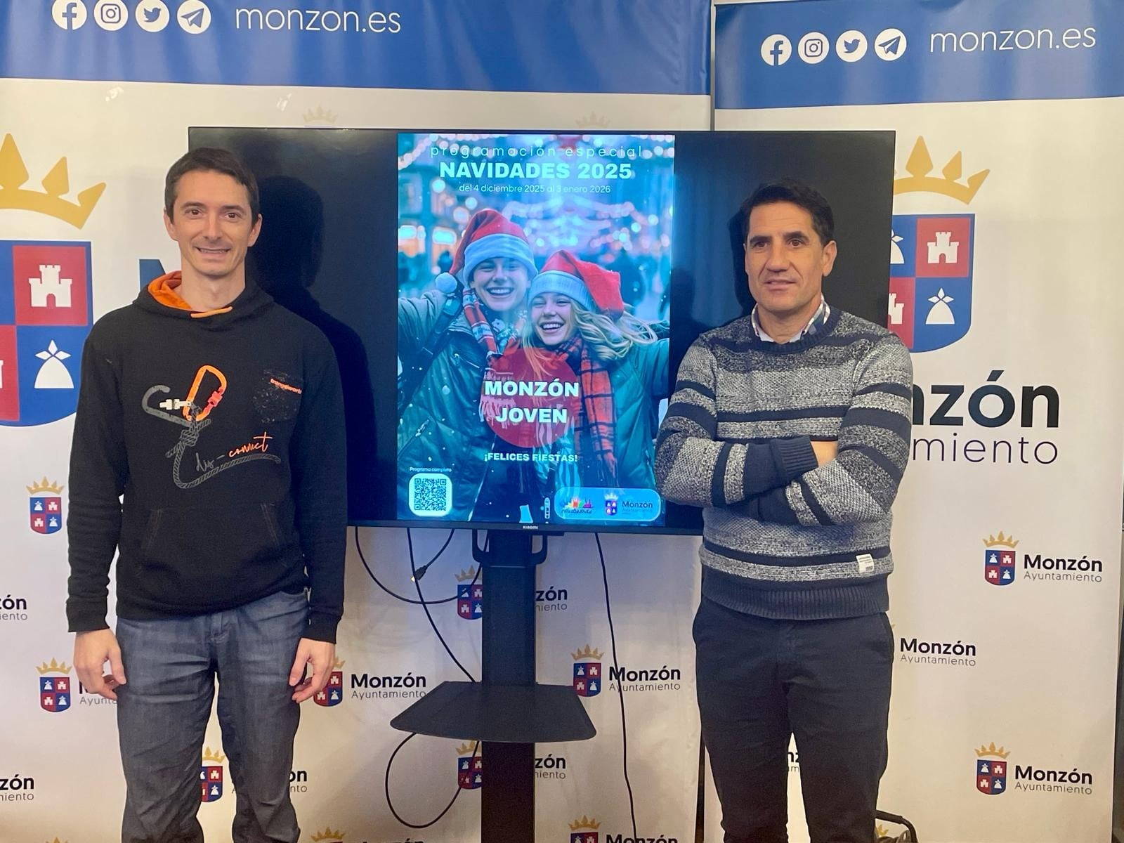 Marcos Castel y Eliseo Martín han presentado el programa de Navidad joven