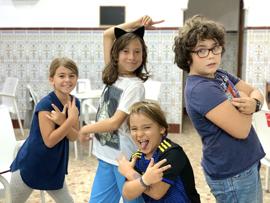 Los componentes del cuarteto infantil &#039;Marvel no hay más que una&#039;