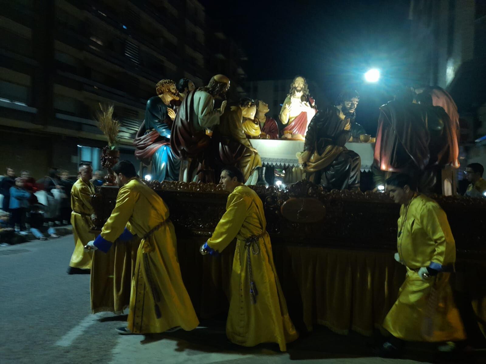 Imagen de una de las procesiones de esta Semana Santa en Aranda