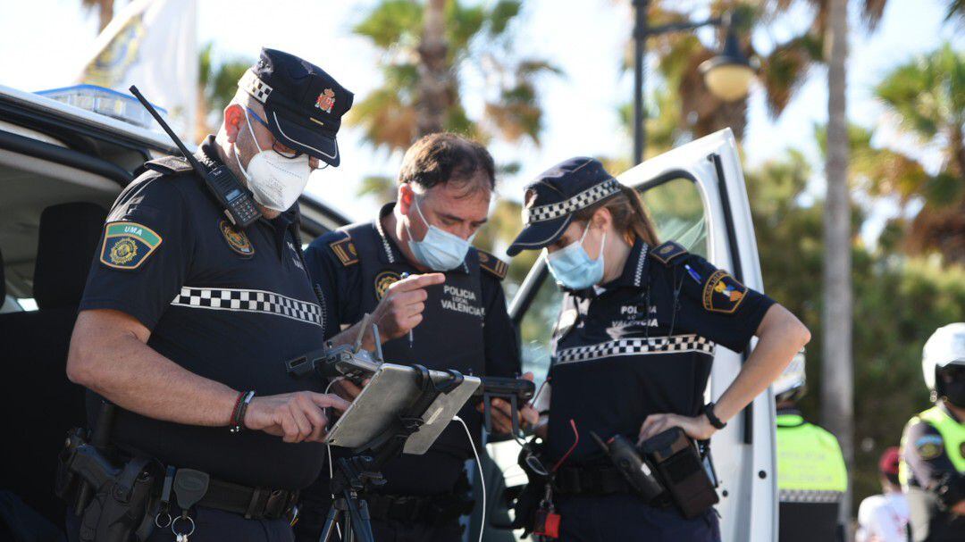 Agentes de la Policía Local de València