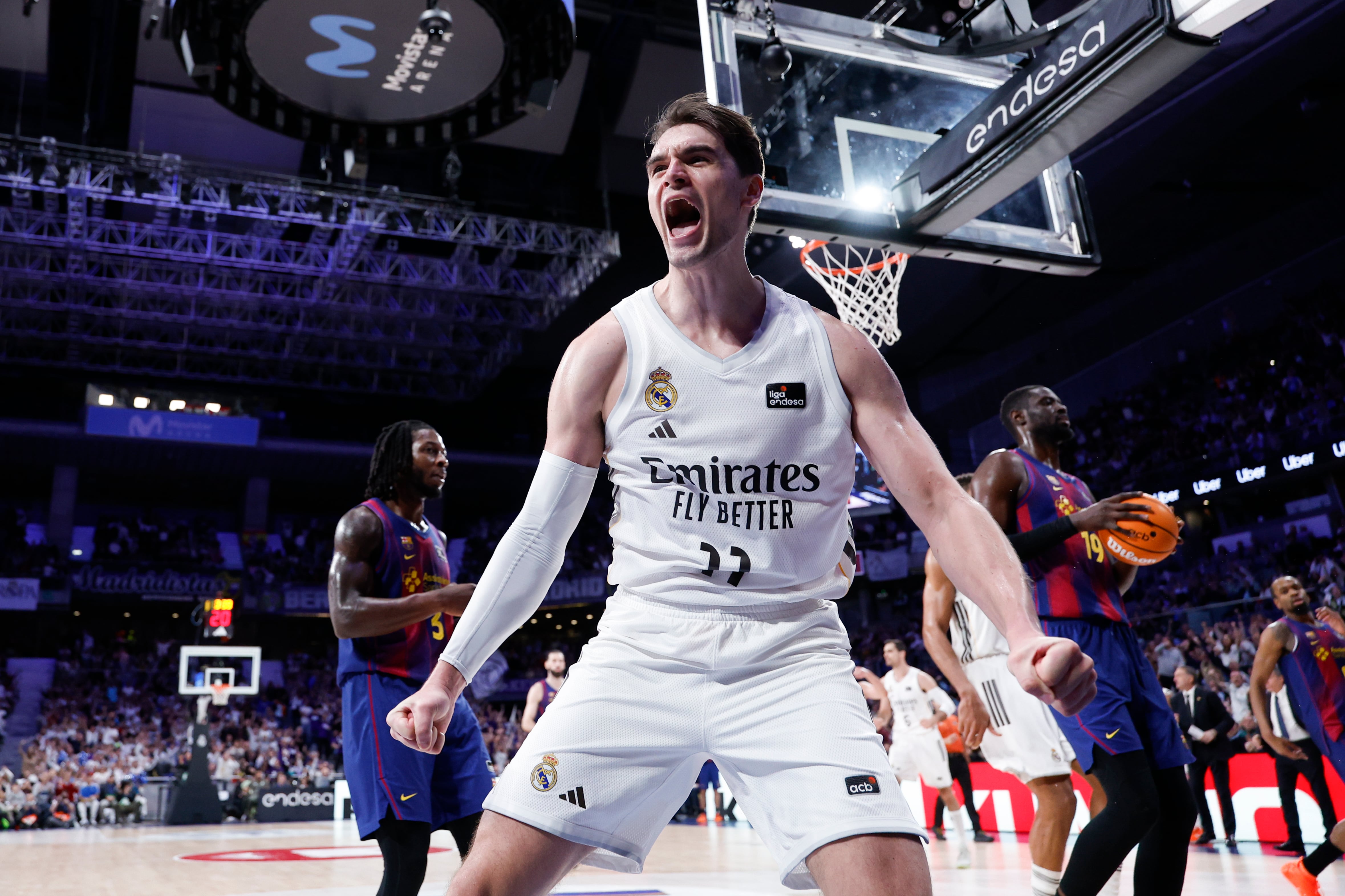 Mario Hezonja, durante el Clásico de la Liga Endesa. (Victor Carretero/Real Madrid via Getty Images)