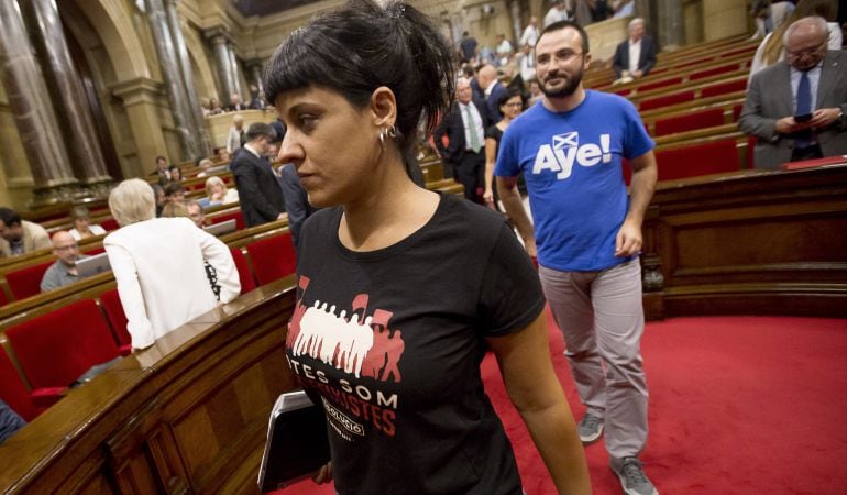 La exdiputada de la CUP en el Parlament, Anna Gabriel.