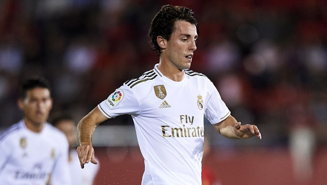 Álvaro Odriozola, con el Real Madrid