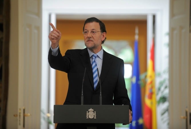 El presidente del Gobierno, Mariano Rajoy, durante la rueda de prensa tras el Consejo de ministros.