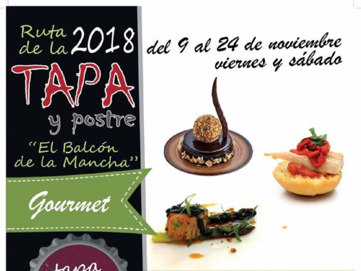 La Ruta de la Tapa y el Postre "El Balcón de la Mancha" tendrá nuevos premios