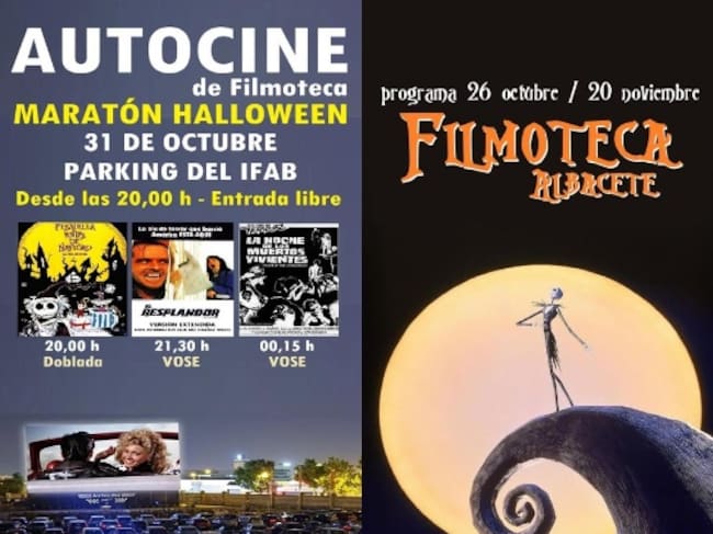 Cartel anunciador de la sesión de Halloween