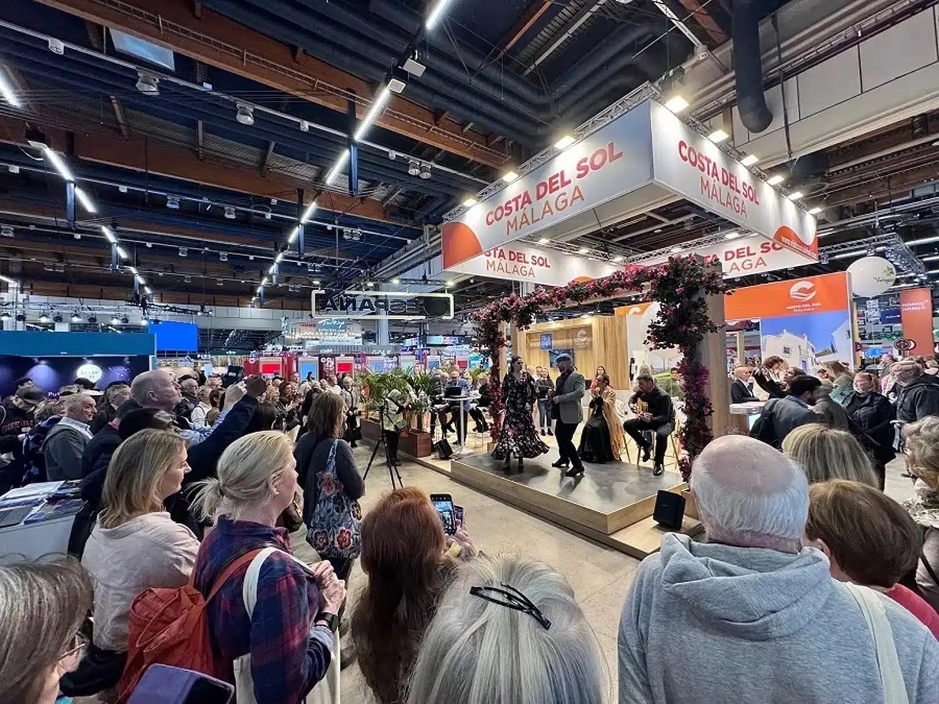 Panel del Turismo Costa del Sol en una feria especializada en Alemania