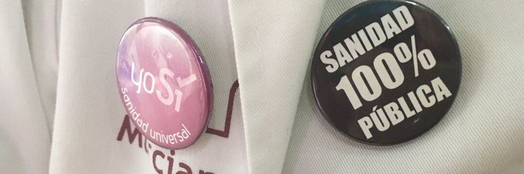 Una chapa de las manifestaciones