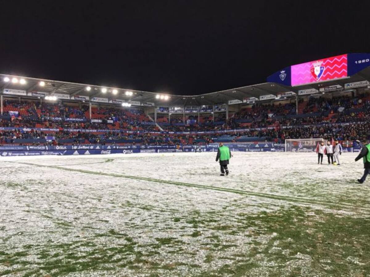 Se suspende el Osasuna-Nástic por una nevada