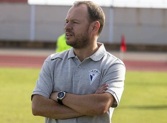 Armindo Ceccon en un partido con el CP Villarrobledo