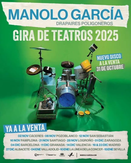 Cartel de la gira de Manolo García