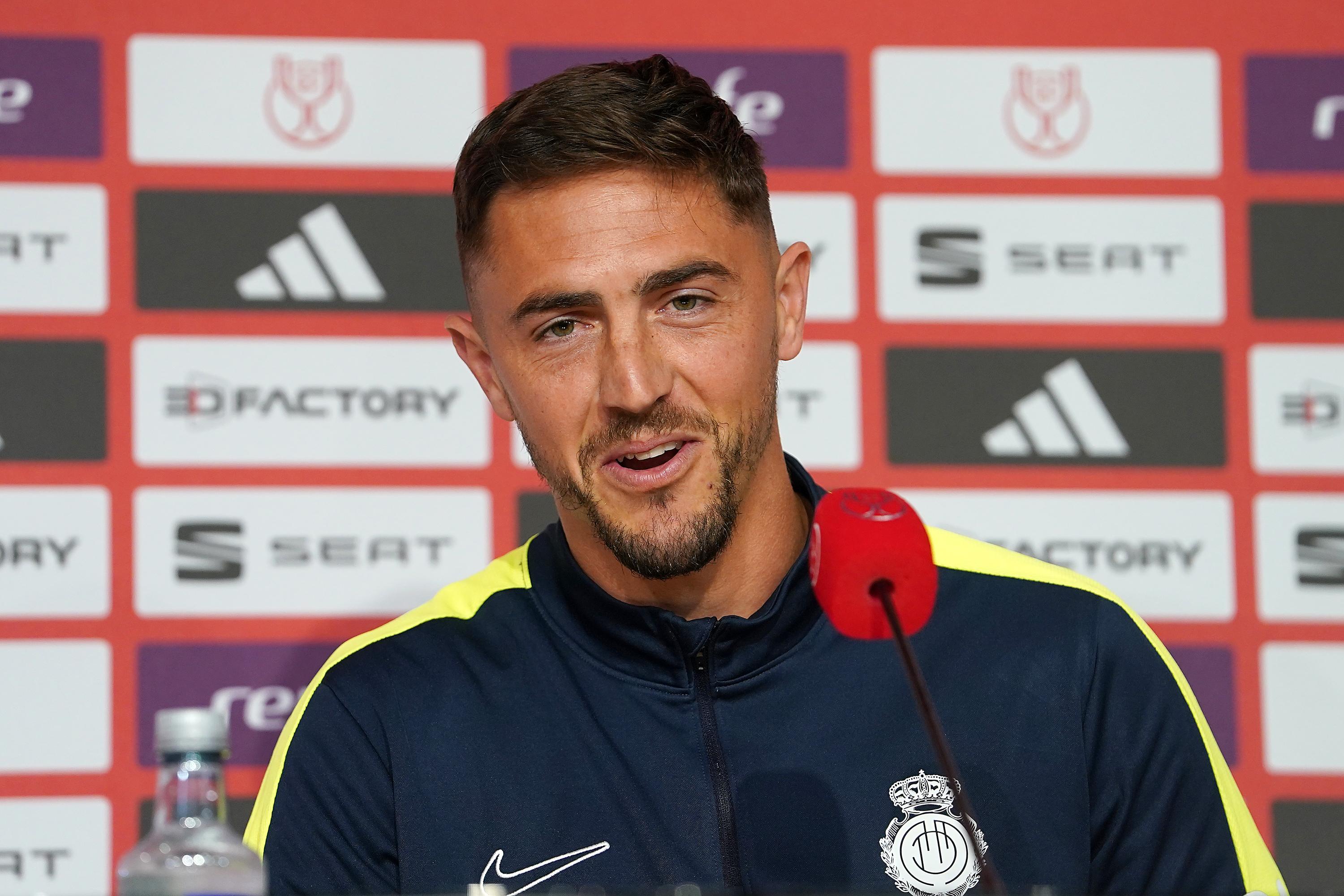 Antonio Raíllo en rueda de prensa previa a la final de Copa del Rey