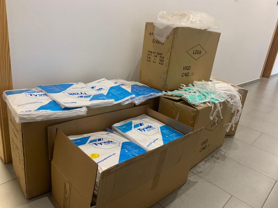 Remesa de mascarillas entregadas al Área III de Salud.