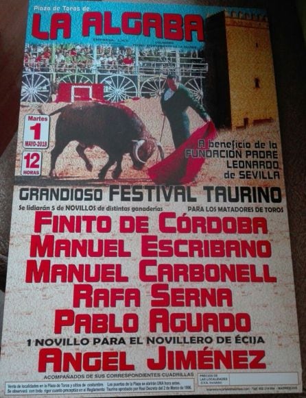 Cartel del festival que se celebrará en La Algaba el próximo 1 de mayo