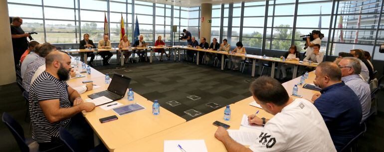 Imagen de la reunión del Comité de Seguimiento del Plan de Dinamización Económica de los Municipios Mineros