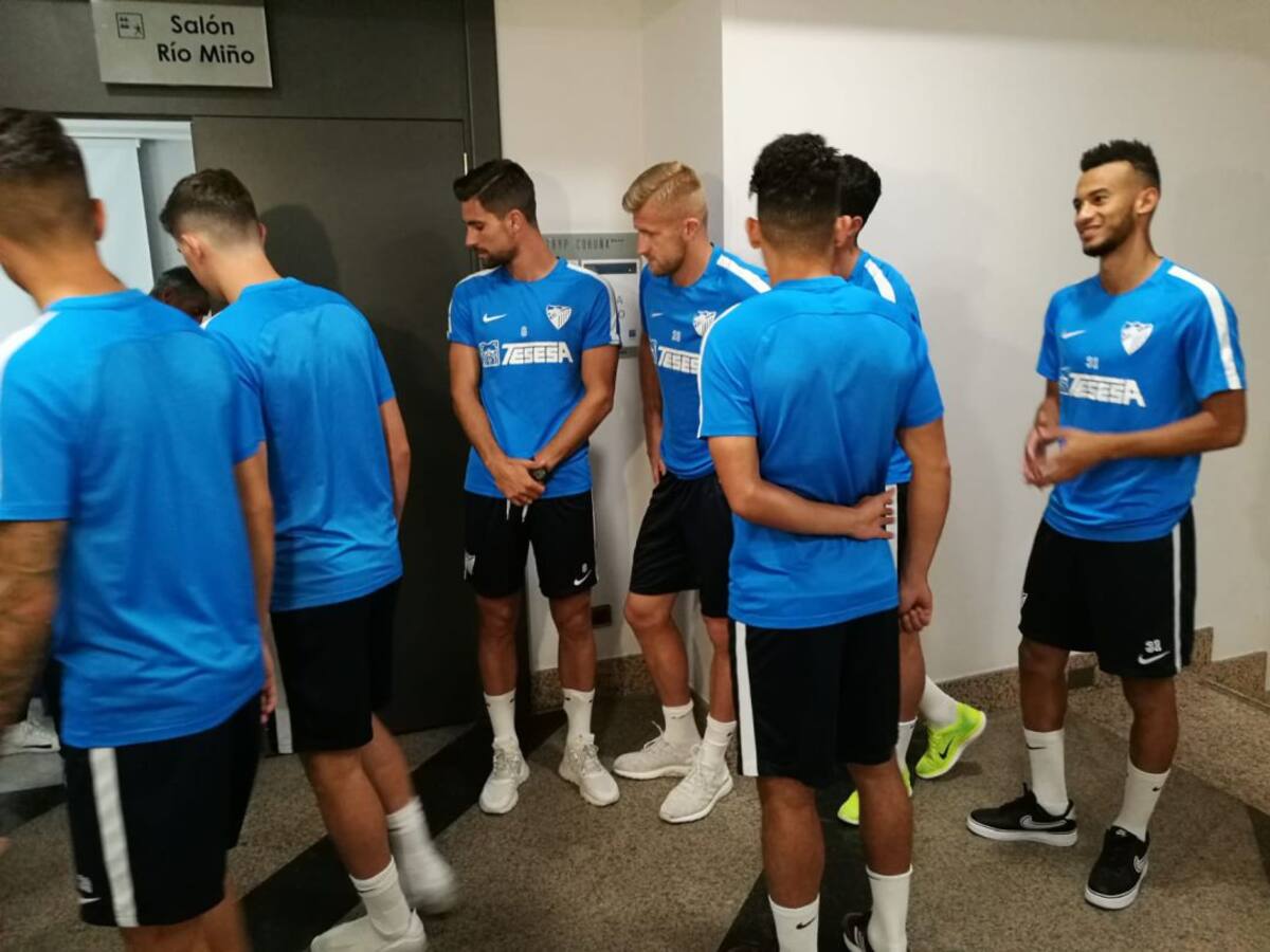 El Málaga calienta motores en A Coruña