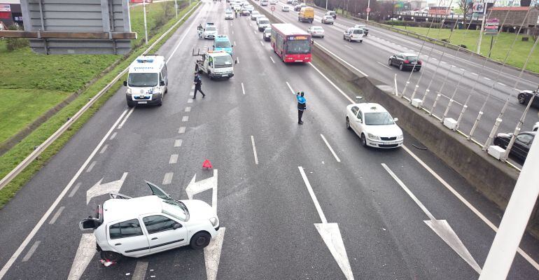 Accidente en Alfonso Molina, A Coruña