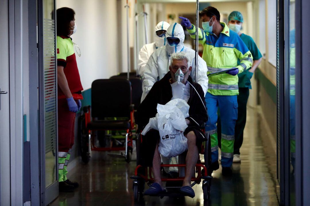 Los servicios de urgencias hoy jueves en el hospital Infanta Leonor, en Madrid,