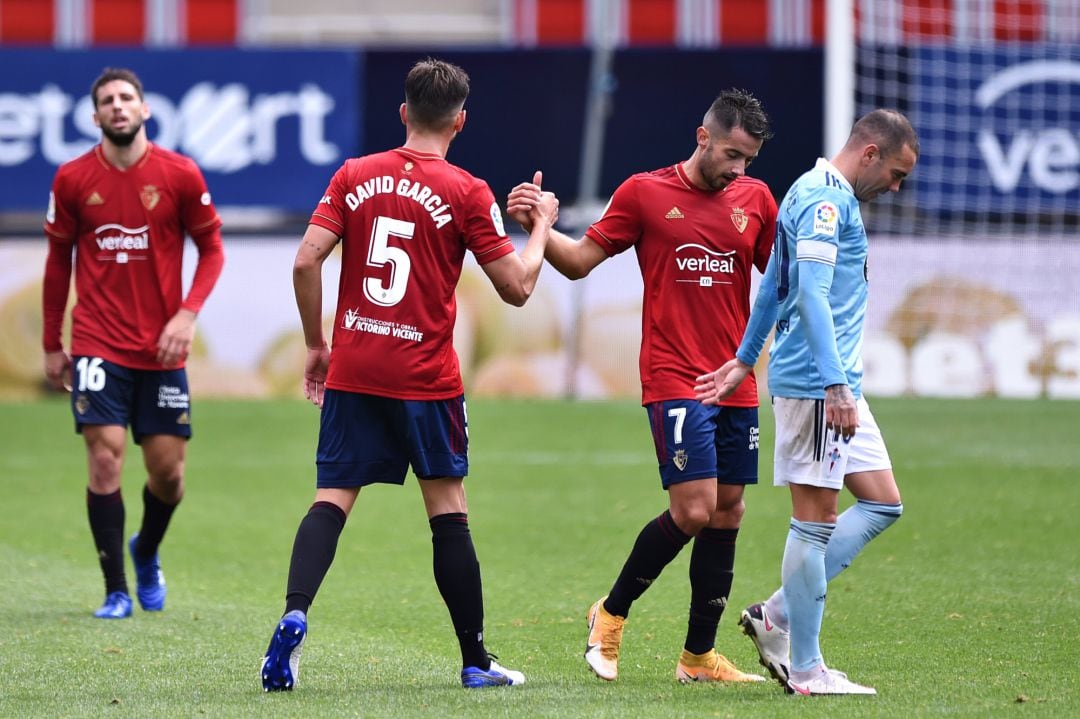 Aspas resignado tras el segundo gol de Osasuna