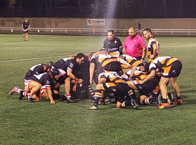 El Quebrantahuesos Rugby Club durante un partido