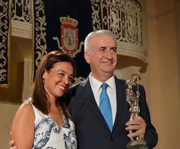 Acto del reconocimiento de Rafael Romero, como ciudadano ejemplar en agosto de 2016