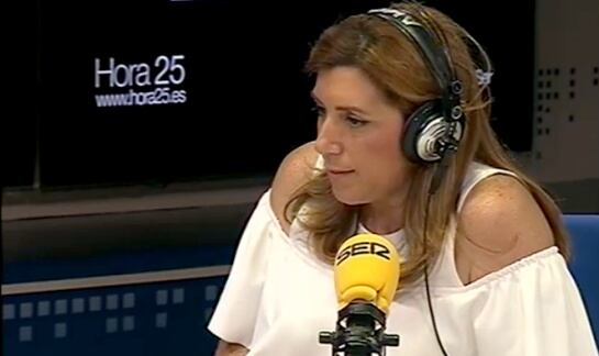 Susana Díaz durante su entrevista en &#039;Hora 25&#039;